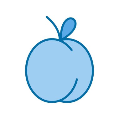 Erik Doldurulmuş Mavi Vektör Simgesi Tasarımı