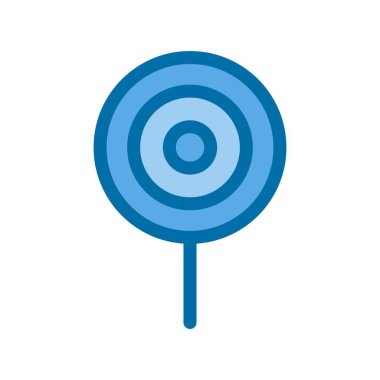Lollipop Mavi Vektör Simgesi Tasarımı