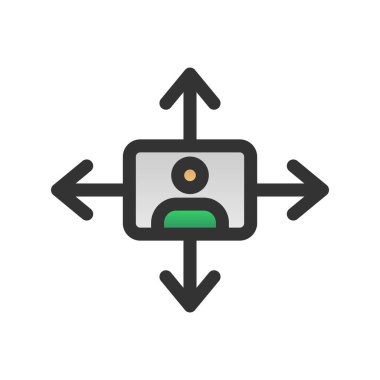 Fırsatlar Doldurulmuş Gradyan Vektör Simgesi Tasarımı