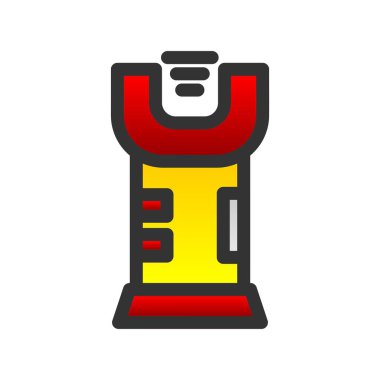 Taser Doldurulmuş Gradyan Vektör Simgesi Tasarımı