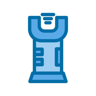 Şok tabancası Mavi Vektör Simgesi Tasarımı