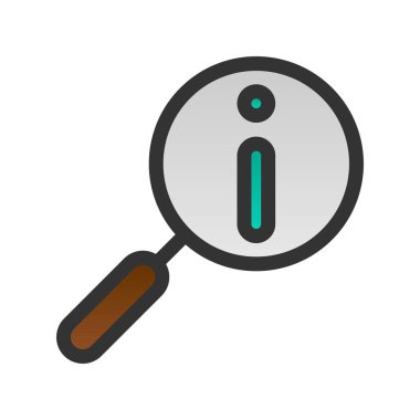 Bilgi Doldurulmuş Gradyan Vektör Simgesi Tasarımı