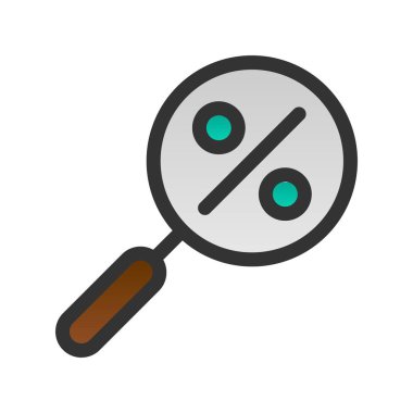 İndirim Doldurulmuş Gradyan Vektör Simgesi Tasarımı