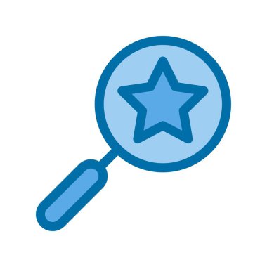 Beğeni Doldurulmuş Mavi Vektör Simgesi Tasarımı