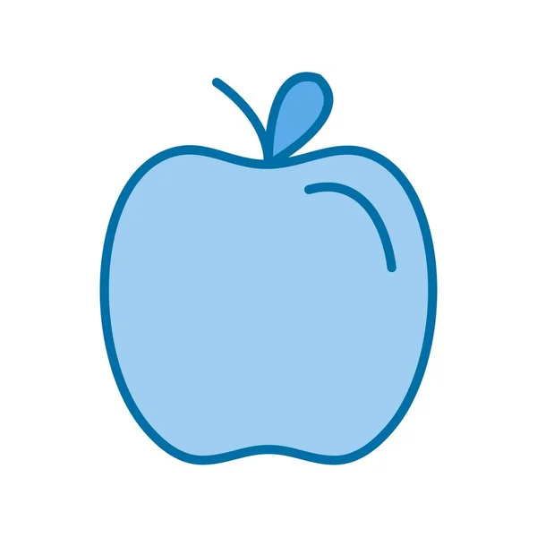 Apple Gefüllt Blue Vector Icon Desig — Stockvektor