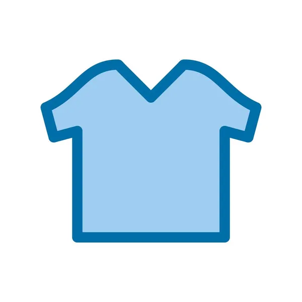 Camisa Llena Azul Vector Icono Desig — Archivo Imágenes Vectoriales