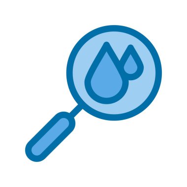 Damlalar Mavi Vektör Simgesi Tasarımı