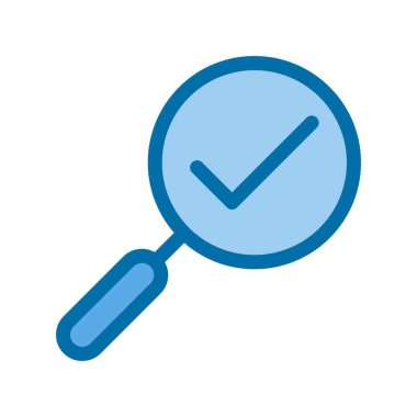 Kene Doldurulmuş Mavi Vektör Simgesi Tasarımı