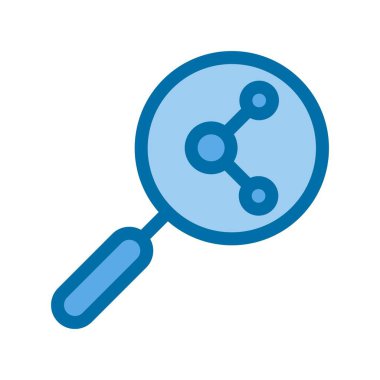 İçi Dolu Mavi Vektör Simgesi Tasarımı