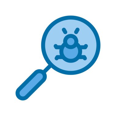 Hata Doldurulmuş Mavi Vektör Simgesi Tasarımı