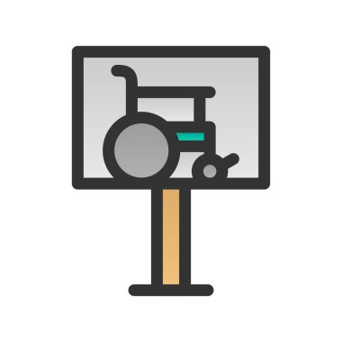 Park Dolu Gradyan Vektör Simgesi Tasarımı