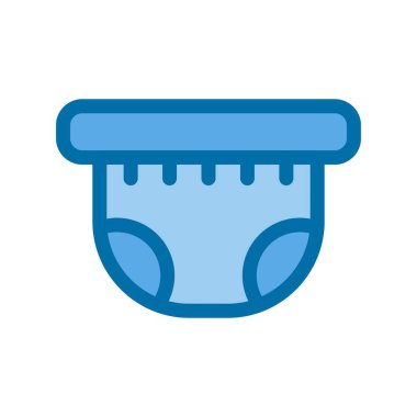 Bez Doldurulmuş Mavi Vektör Simgesi Tasarımı