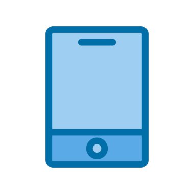 Smartphone Mavi Vektör Simgesi Tasarımı