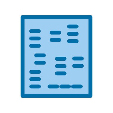 Körler alfabesi doldurulmuş Mavi Vektör Simgesi Tasarımı