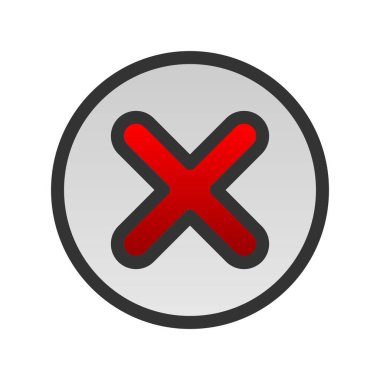 Çapraz Doldurulmuş Gradyan Vektör Simgesi Tasarımı