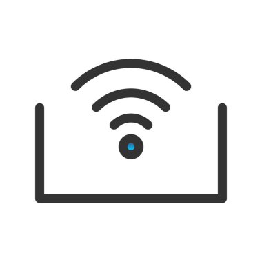 Rfid Doldurulmuş Gradyan Vektör Simgesi Tasarımı