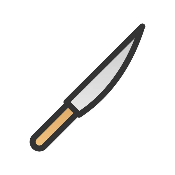Icône Vectorielle Dégradé Rempli Couteau Desig — Image vectorielle
