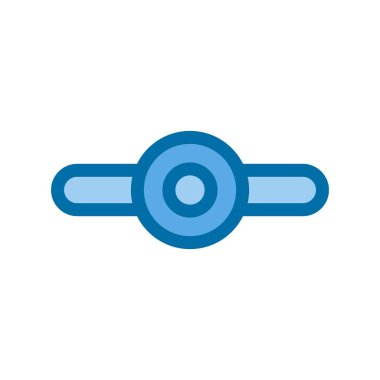 Git Doldurulmuş Mavi Vektör Simgesi Tasarımı Gönder