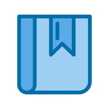 Bölüm Doldurulmuş Mavi Vektör Simgesi Tasarımı