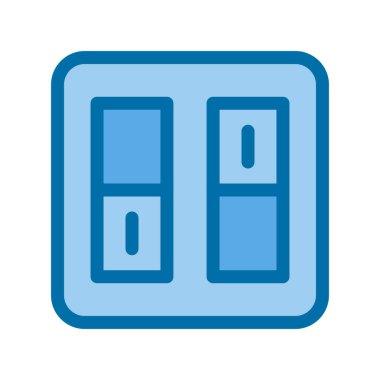 Açık Mavi Vektör Simgesi Tasarımı