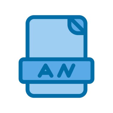 Doldurulmuş Mavi Vektör Simgesi Tasarımı Canlandır