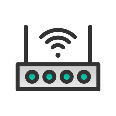 Yönlendirici Doldurulmuş Gradyan Vektör Simgesi Tasarımı