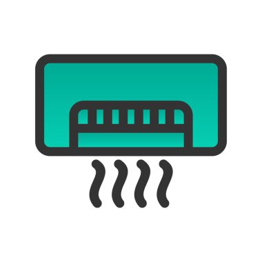 AC Doldurulmuş Gradyan Vektör Simgesi Tasarımı