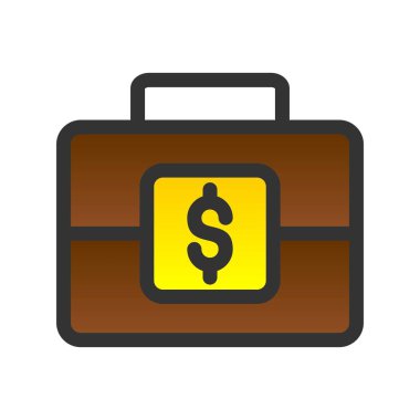 Dosya İçi Dolu Gradyan Vektör Simgesi Tasarımı