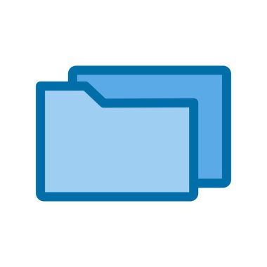 Dizinler Mavi Vektör Simgesi Tasarımı