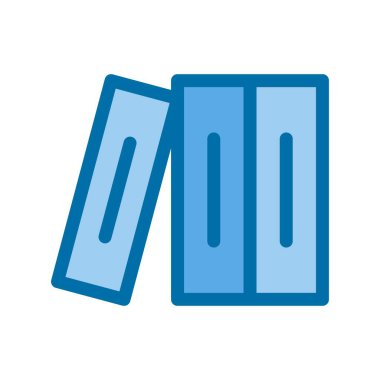 Dosya Dizini Doldurulmuş Mavi Vektör Simgesi Tasarımı