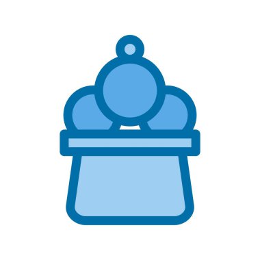 Icecream Mavi Vektör Simgesi Tasarımı