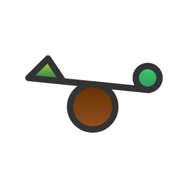 Gradyan Vektör Simgesi Tasarımı Dengesi