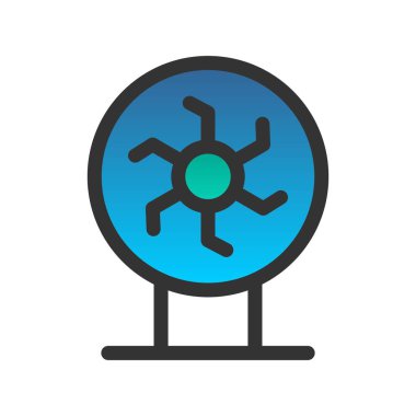 Plasma Topu Gradyan Vektör Simgesi Tasarımı