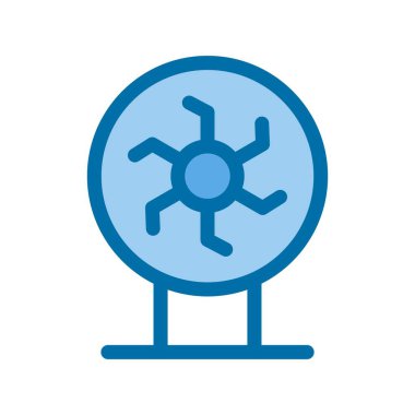 Plasma Topu Mavi Vektör Simgesi Tasarımı
