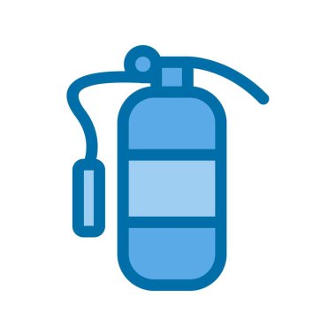 Yangın söndürücü Mavi Vektör Simgesi Tasarımı