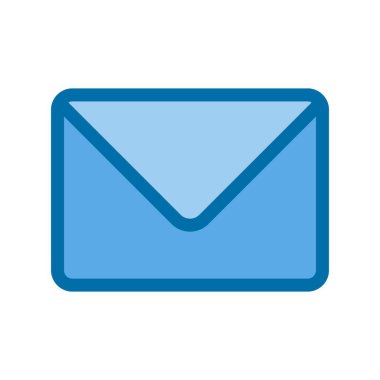 İleti İçi Mavi Vektör Simgesi Tasarımı