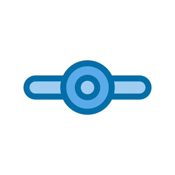 Commit Git Filled Blue Vector Icon Ontwerp — Stockvector
