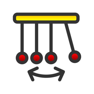 Sarkaç Doldurulmuş Gradyan Vektör Simgesi Tasarımı