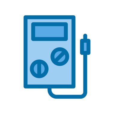 Testçi Mavi Vektör Simgesi Tasarımı