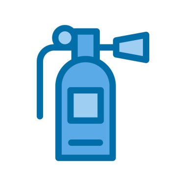 Yangın söndürücü Mavi Vektör Simgesi Tasarımı