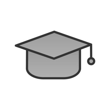 Eğitim Başlığı Gradyan Vektör Simgesi Tasarımı