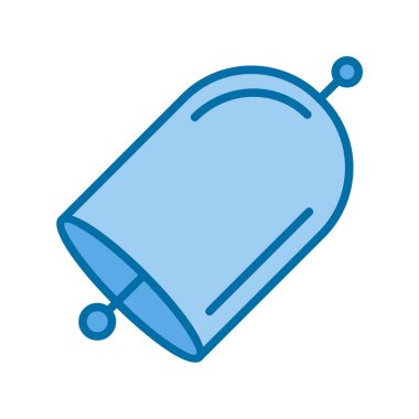 Bell Mavi Vektör Simgesi Tasarımı