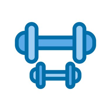 Dumbbell Mavi Vektör Simgesi Tasarımı