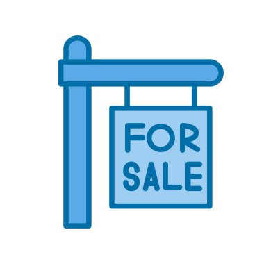 Satış Kurulu Mavi Vektör Simgesi Tasarımı