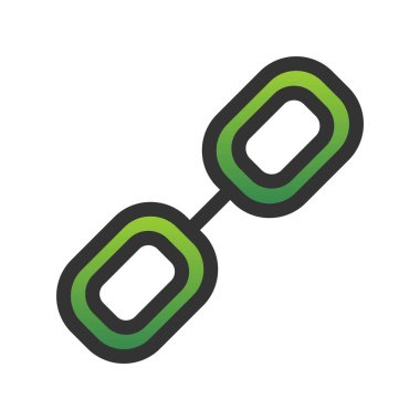 Bağlantı Dolu Gradyan Vektör Simgesi Tasarımı