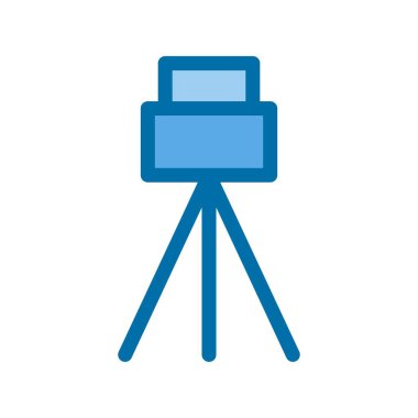 Üçayak Mavi Vektör Simgesi Tasarımı