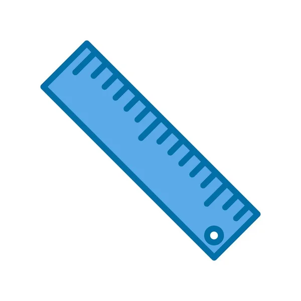 Лінійка Заповнена Синім Векторним Дизайном Піктограм — стоковий вектор