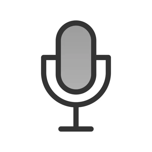Návrh Ikon Pro Vektorový Přechod Plněný Podcastem — Stockový vektor