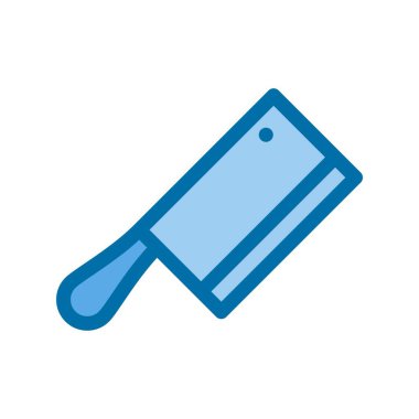 Kesici Mavi Vektör Simgesi Tasarımı