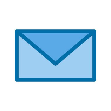 İleti İçi Mavi Vektör Simgesi Tasarımı